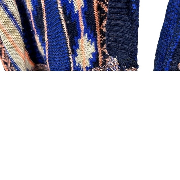 Say What? Woven Open-Front Long-Line Duster Cardigan, Size S - Picture 3 of 7